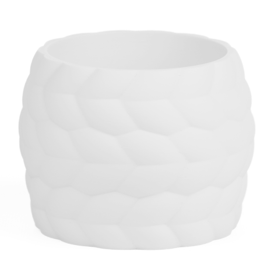 Кашпо Rope Look Texture Planter (White)