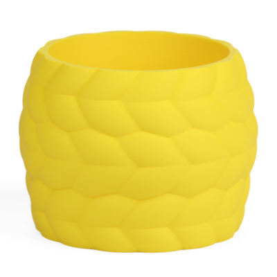 Кашпо Abstractia Design Rope Look Texture Planter (Yellow)