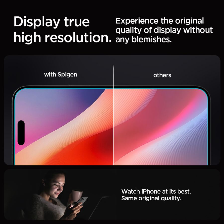 Захисне скло Spigen Glass tR EZ Fit для Apple iPhone 16 Pro Max/17 Pro Max (Clear) 2 шт.