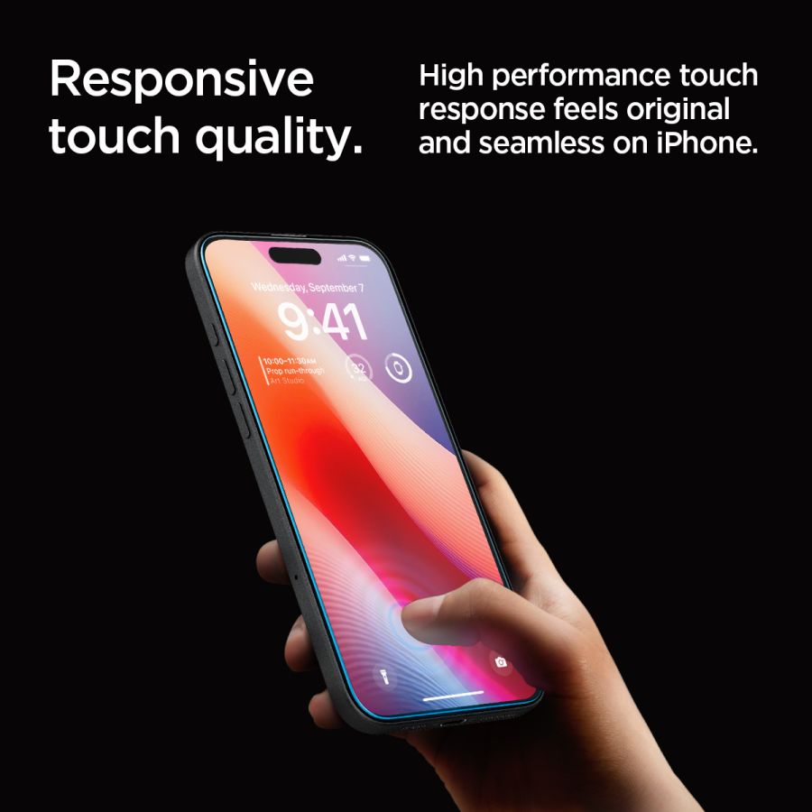 Захисне скло Spigen Glass tR EZ Fit для Apple iPhone 16 Pro Max/17 Pro Max (Clear) 2 шт.