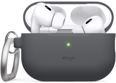 Чехол Elago Silicone Hang Case для AirPods Pro 2 (Dark Gray)