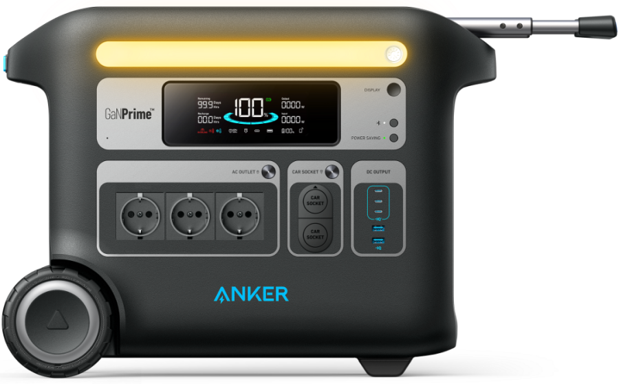 Портативна зарядна станція Anker Solix F2000 2048Wh (2400W)