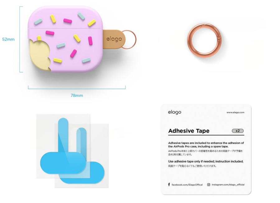 Чохол Elago Ice Cream Case для AirPods 3 (Lovely Pink)