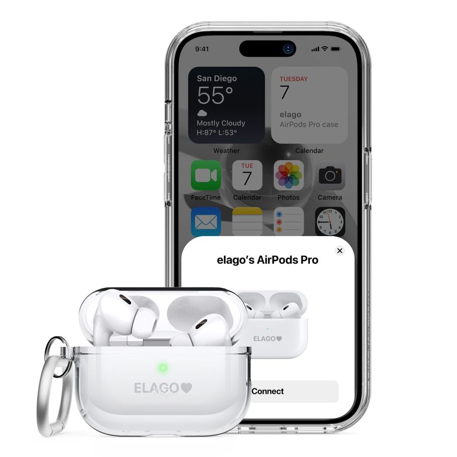 Чохол Elago Clear Hang Case для AirPods Pro 2 (Lovely Pink)