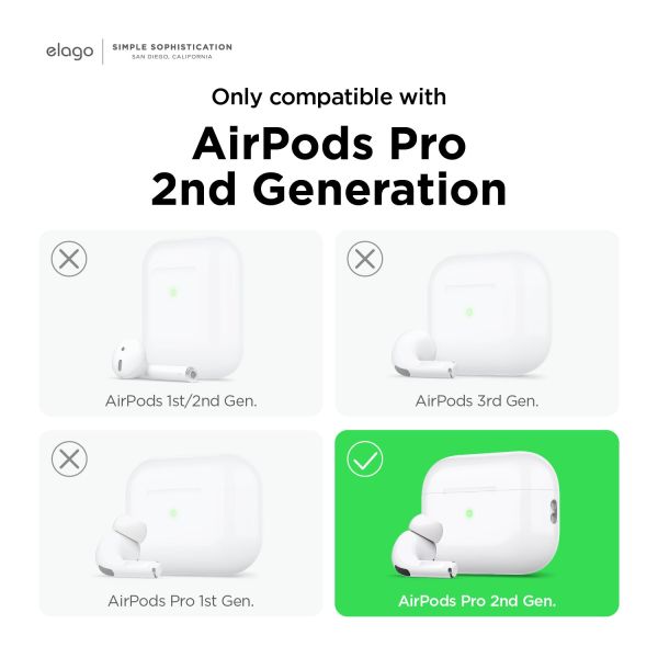 Чехол Elago Clear Hang Case для AirPods Pro 2 (Lovely Pink)