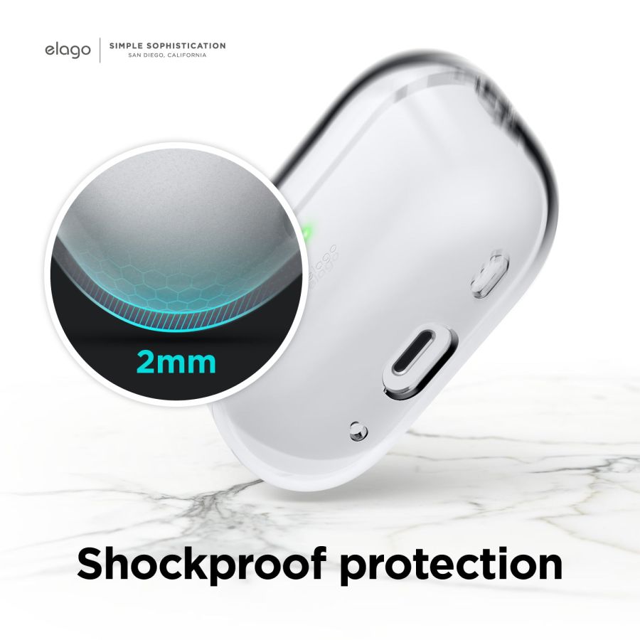 Чохол Elago Clear Hang Case для AirPods Pro 2 (Lovely Pink)