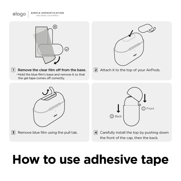 Чехол Elago Clear Hang Case для AirPods Pro 2 (Lovely Pink)