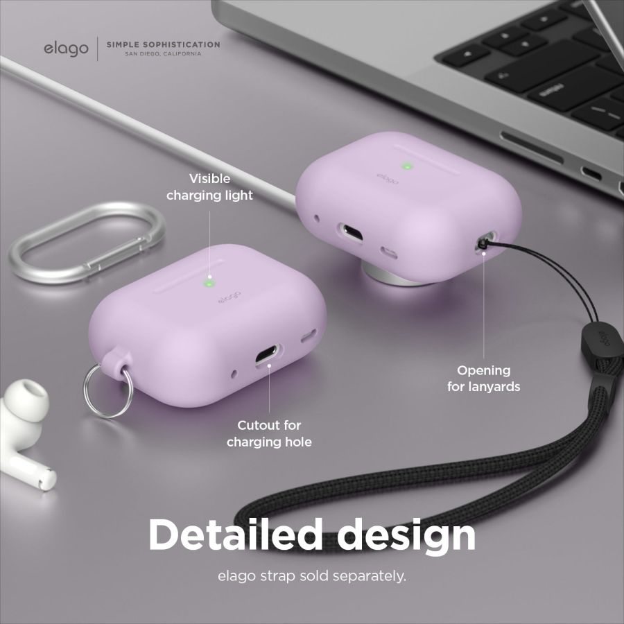 Чохол Elago Silicone Hang Case для AirPods Pro 2 (Jean Indigo)
