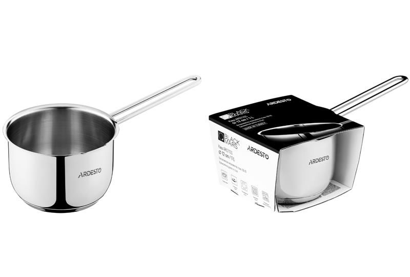 Ківш Ardesto Black Mars, 1л, нержавіюча сталь