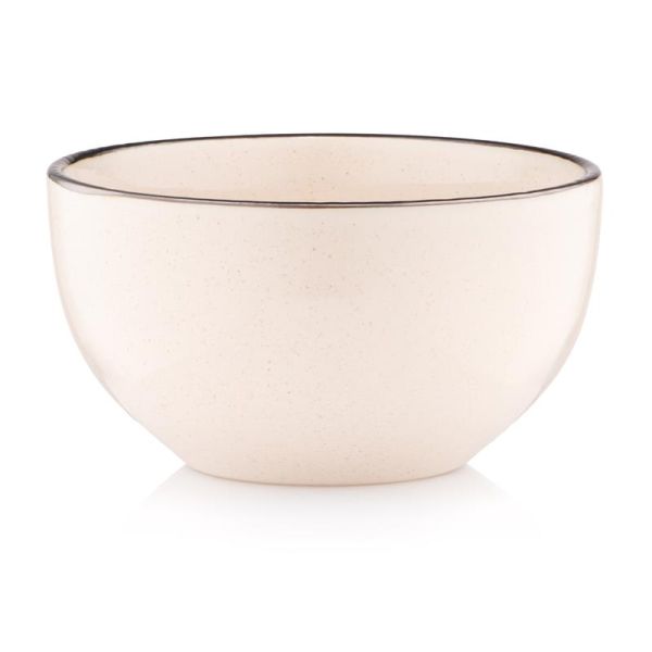 Салатник Ardesto Emilia, 610мл, 14см, кераміка, бежевий