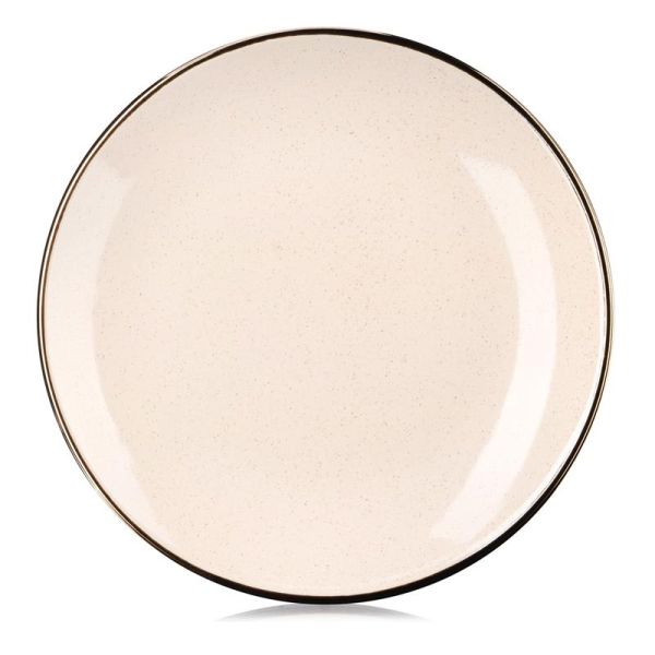 Тарілка десертна Ardesto Emilia, 20см, кераміка, бежевий