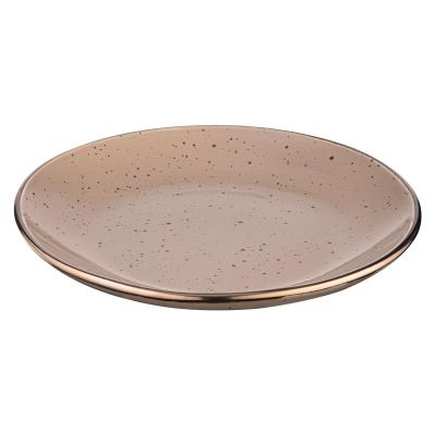 Тарілка десертна Ardesto Emilia, 20см, кераміка, коричневий