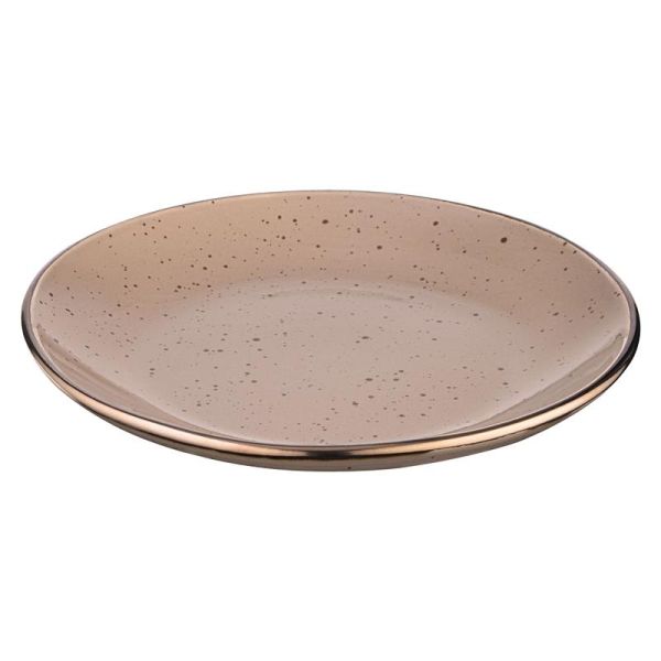 Тарілка десертна Ardesto Emilia, 20см, кераміка, коричневий