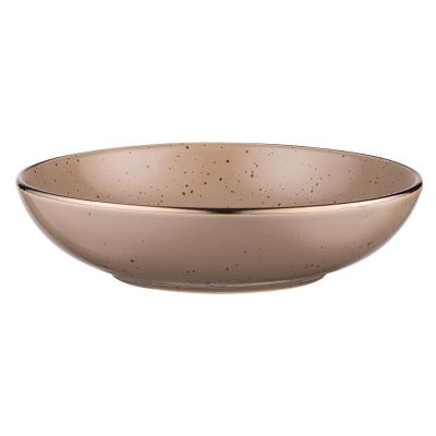 Тарілка супова Ardesto Emilia, 820мл, 20см, кераміка, коричневий