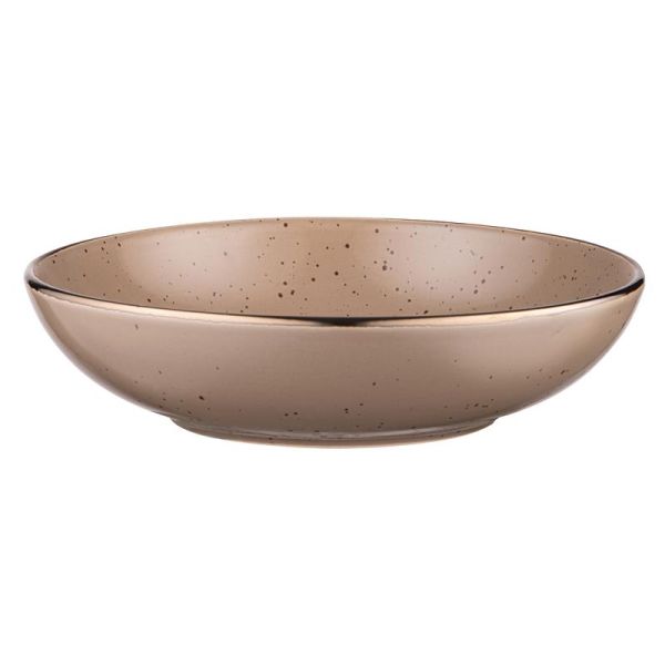 Тарілка супова Ardesto Emilia, 820мл, 20см, кераміка, коричневий