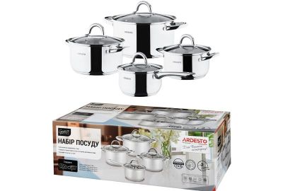 Набір посуду Ardesto Gemini Gourmet Andria, 8 предметів, нержавіюча сталь