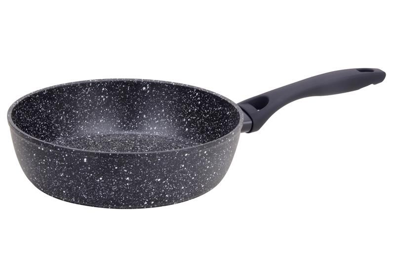 Сковорода глибока Ardesto Gemini Anzio, 24см, алюміній, чорний