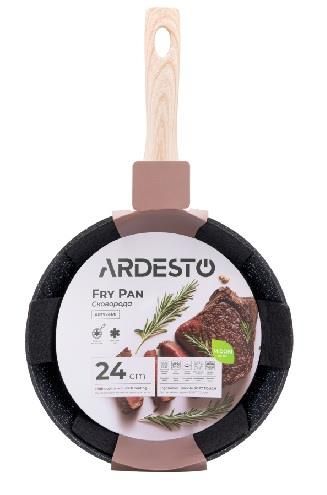 Сковорода глибока Ardesto Midori, 24см, алюміній, чорний