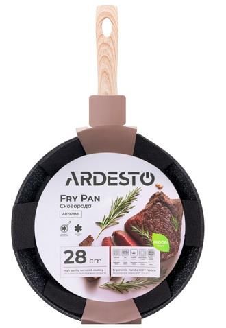 Сковорода глибока Ardesto Midori, 28см, алюміній, чорний