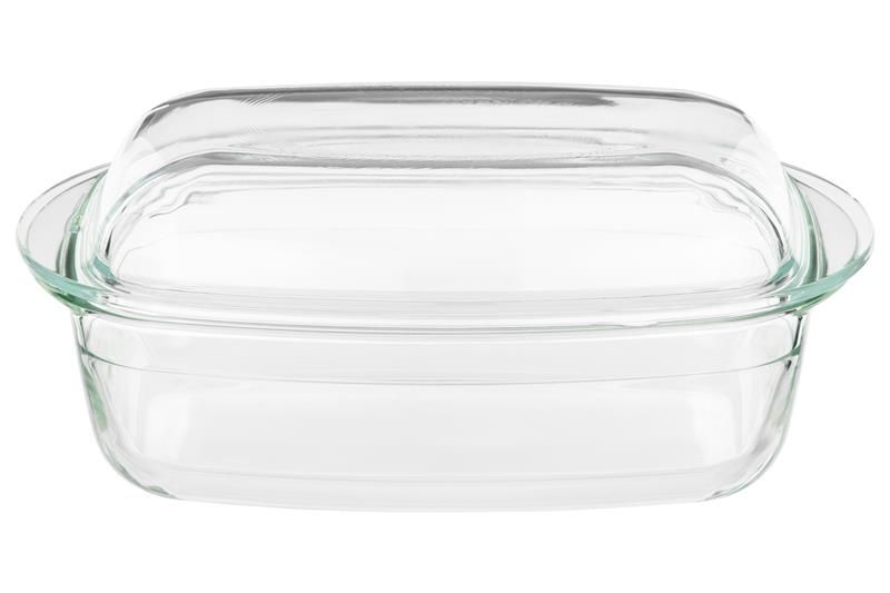 Форма для запікання з кришкою Ardesto Black Mars, 32.5х19.6х13.4см, боросилікатне скло, прямокутна, прозорий