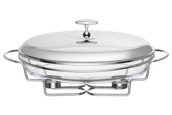 Марміт Ardesto Black Mars, 3000мл, скло, нержавіюча сталь, овальна, прозорий