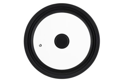 Кришка універсальна Ardesto Black Mars, Smart, 24х26х28см, термостійке скло, силікон