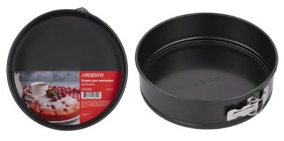 Форма для випікання Ardesto Gemini, 24х6.5см, вуглецева сталь, роз&#39;ємна, кругла, сірий