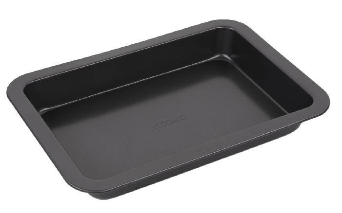 Форма для випікання Ardesto Gemini, 34.5x24x4.5см, вуглецева сталь, прямокутна, сірий