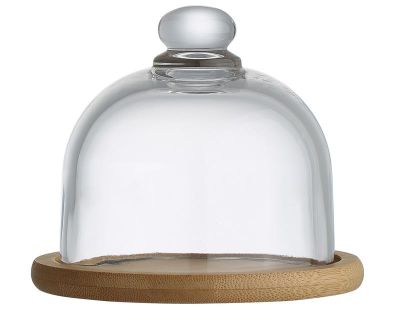 Блюдо з кришкою Ardesto, 12см, бамбук, скло, прозорий