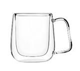 Набір чашок з ручками і подвійними стінками Ardesto, 250мл, 2шт, боросилікатне скло, прозорий