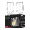 Набір чашок з подвійними стінками Ardesto, 350мл, 2шт, боросилікатне скло, прозорий