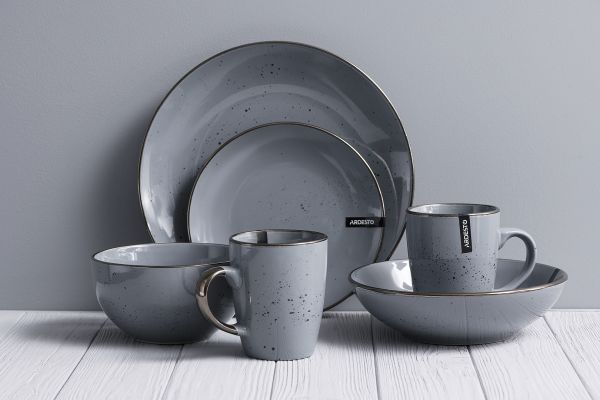 Салатник Ardesto Bagheria, 14см, керамика (Grey)