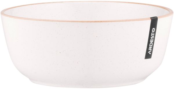 Салатник Ardesto Apulia, 720мл, 16.2см, кераміка, кремовий