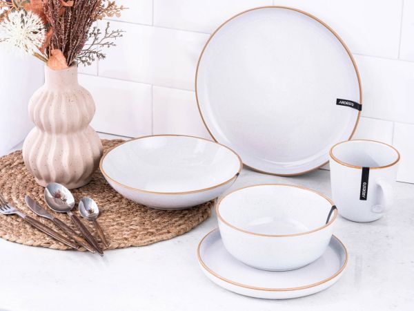 Салатник Ardesto Apulia, 720мл, 16.2см, кераміка, білий