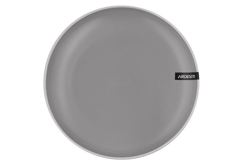 Тарілка десертна Ardesto  Cremona Dusty grey, 19см, кераміка, сірий