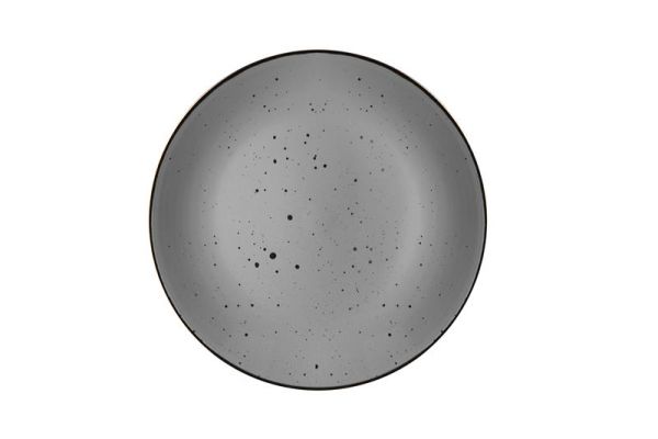 Тарілка десертна Ardesto Bagheria Grey, 19см, кераміка, сірий