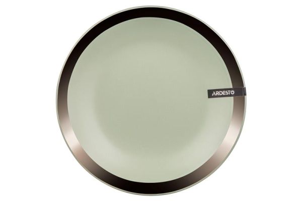 Тарілка десертна Ardesto Liguria Green bay, 19см, кераміка, зелений