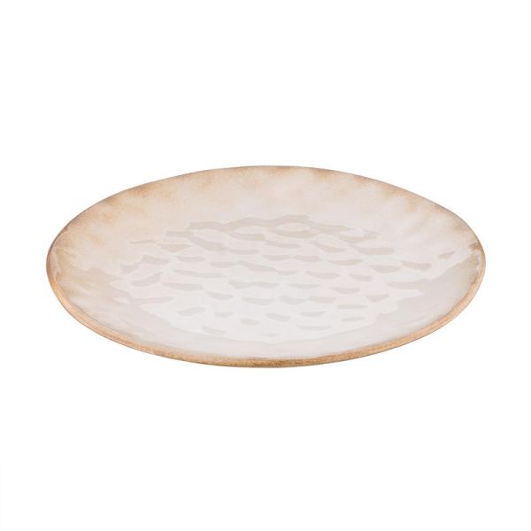 Тарілка десертна Ardesto Umbria, 19см, кераміка, бежевий