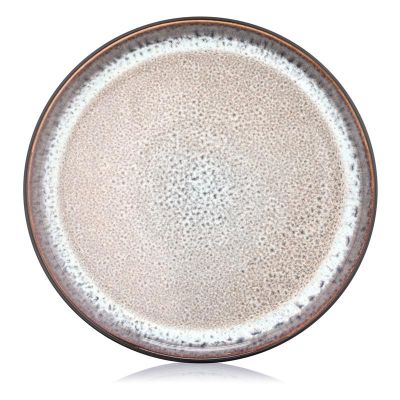 Тарілка десертна Ardesto Bolzano, 20.3см, кераміка, чорно-коричневий