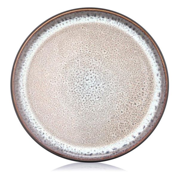 Тарілка десертна Ardesto Bolzano, 20.3см, кераміка, чорно-коричневий