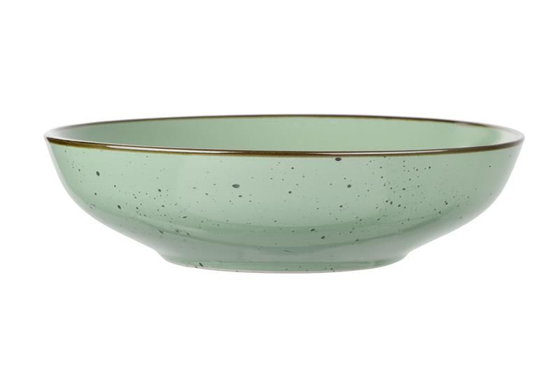 Тарілка супова Ardesto Bagheria Pastel green, 20см, кераміка, зелений