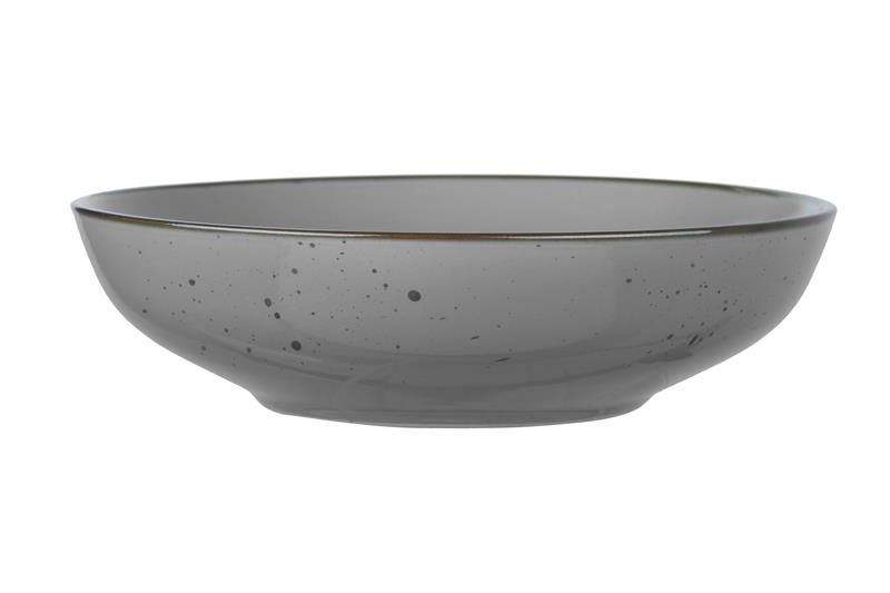 Тарілка супова Ardesto Bagheria Grey, 20см, кераміка, сірий