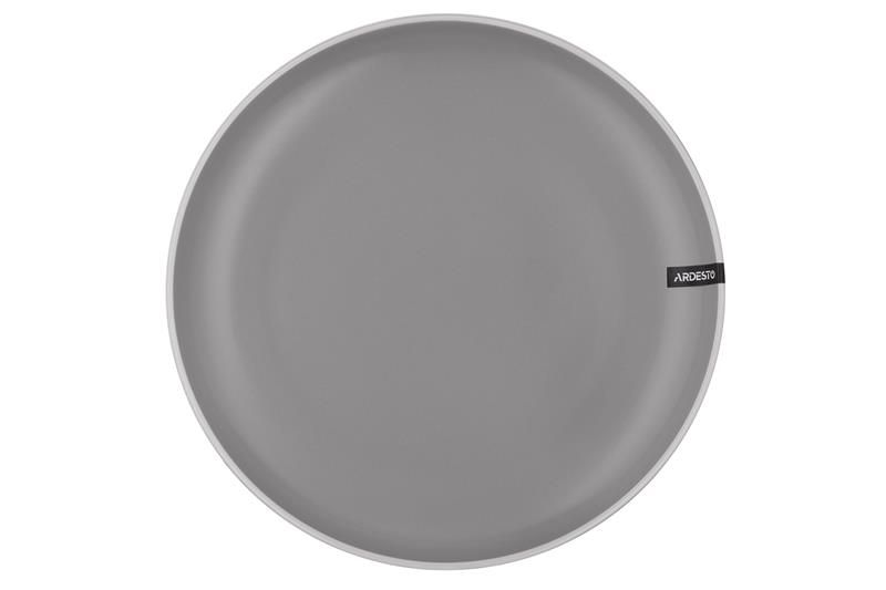 Тарілка обідня Ardesto  Cremona Dusty grey, 26см, кераміка, сірий