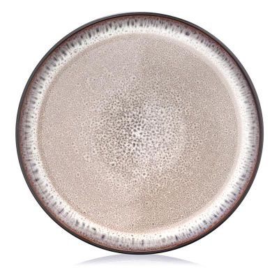 Тарілка обідня Ardesto Bolzano, 26.6см, кераміка, чорно-коричневий