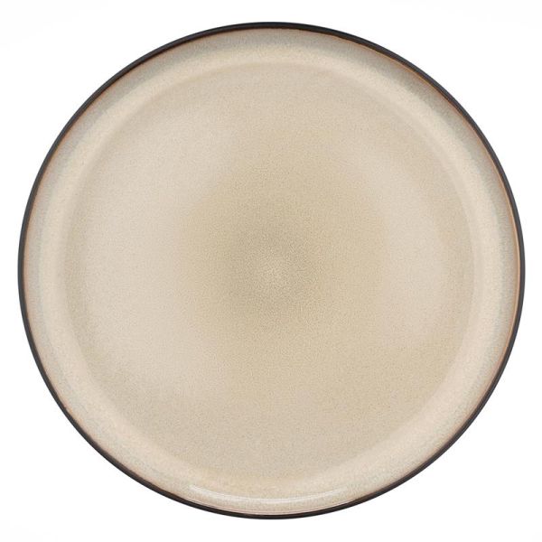 Тарілка обідня Ardesto Bolzano, 26.6см, кераміка, чорно-зелений