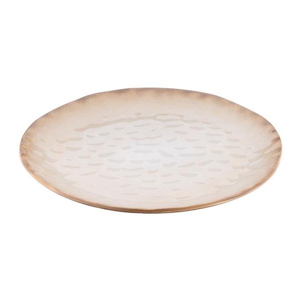 Тарілка обідня Ardesto Umbria, 27см, кераміка, бежевий