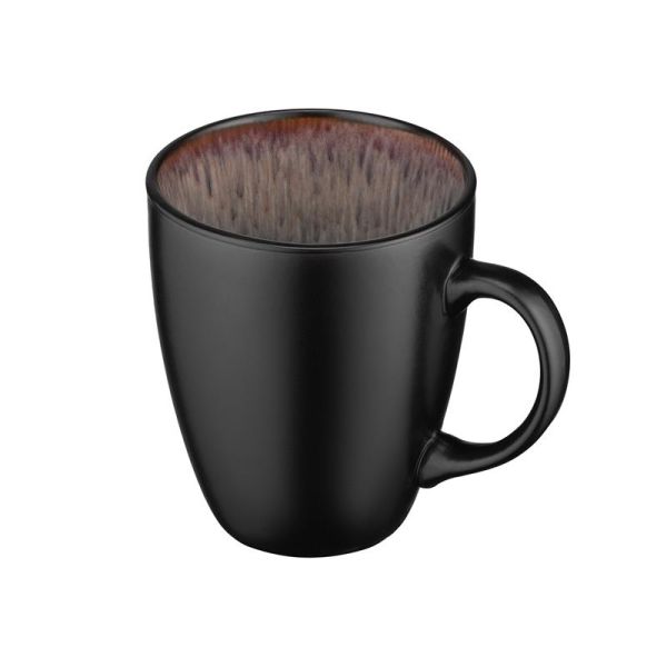 Чашка Ardesto Bolzano, 380мл, кераміка, чорно-коричневий