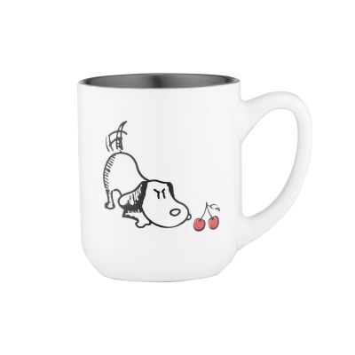 Чашка Ardesto Dog, 380мл, кераміка, біло-сірий