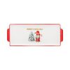 Блюдо Ardesto Christmas Gnomes, 30х12см, порцеляна, прямокутна