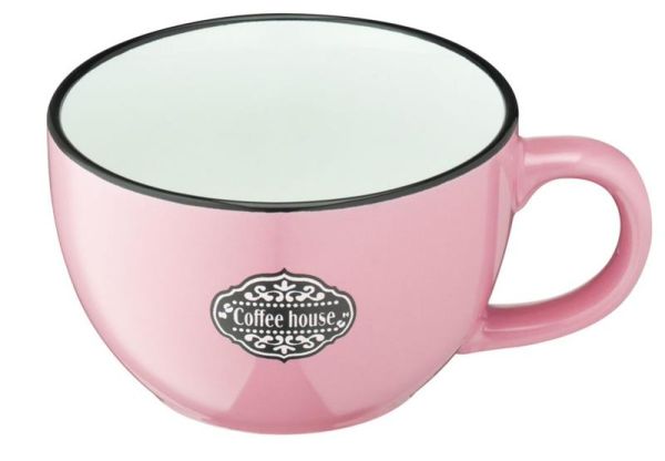 Чашка Ardesto Floerino, 480мл, кераміка, рожевий